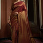 Trendy Saree Kanjivaram Silk Brown Weaving Saree
