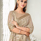 Contemporary Georgette Brown Fancy Work Saree