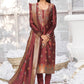 Pant Style Suit Banarasi Silk Brown Woven Salwar Kameez