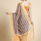Contemporary Chanderi Cotton Brown Digital Print Saree