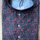 Kurta Pyjama Cotton Burgundy Digital Print Mens