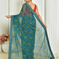 Casual Chiffon Blue Digital Print Saree