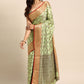 Casual Silk Green Woven Saree