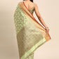 Casual Silk Green Woven Saree