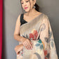 Contemporary Chanderi Multi Colour Digital Print Saree