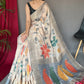 Contemporary Chanderi Multi Colour Digital Print Saree
