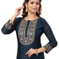 Trendy Suit Chanderi Blue Embroidered Salwar Kameez
