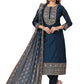 Trendy Suit Chanderi Blue Embroidered Salwar Kameez