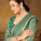 Classic Chanderi Silk Sea Green Digital Print Saree
