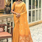 Trendy Saree Chanderi Silk Mustard Weaving Saree