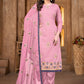 Trendy Suit Chanderi Pink Embroidered Salwar Kameez