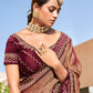 Classic Chiffon Brown Swarovski Saree