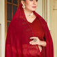 Trendy Saree Chiffon Maroon Stone Saree