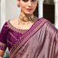 Classic Chiffon Mauve Swarovski Saree