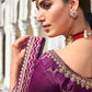 Classic Chiffon Mauve Swarovski Saree