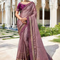 Classic Chiffon Mauve Swarovski Saree