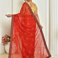 Casual Chiffon Red Digital Print Saree