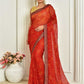 Casual Chiffon Red Digital Print Saree