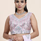 Traditional Saree Chiffon Pink Mirror Saree