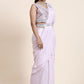 Traditional Saree Chiffon Pink Mirror Saree
