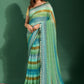 Contemporary Chiffon Multi Colour Embroidered Saree