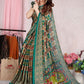 Trendy Saree Chiffon Green Patola Print Saree