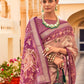 Contemporary Chiffon Silk Multi Colour Print Saree