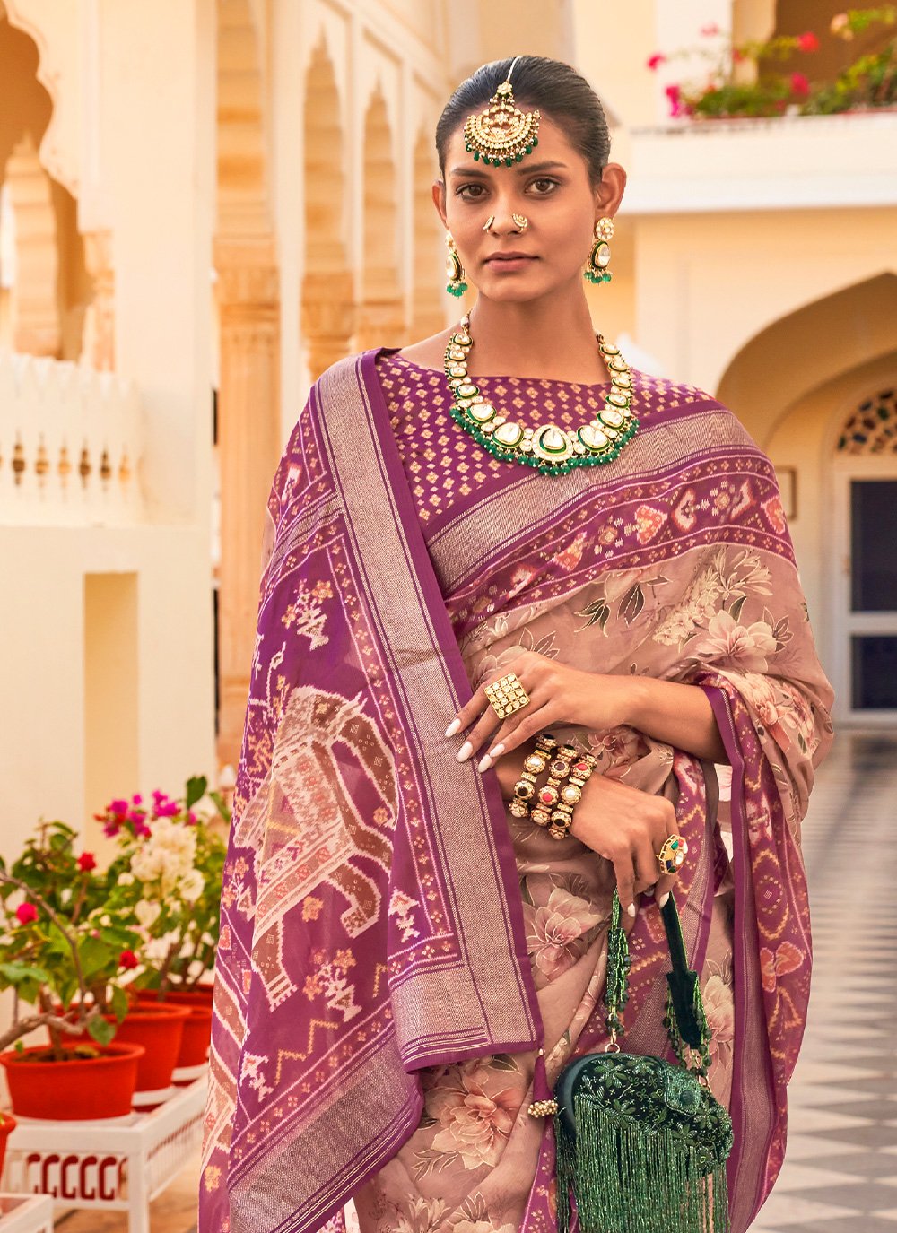 Contemporary Chiffon Silk Multi Colour Print Saree