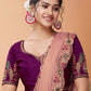 Classic Chiffon Pink Embroidered Saree