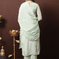 Salwar Suit Chiffon Chinon Sea Green Crystals Salwar Kameez