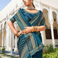 Classic Chiffon Blue Swarovski Saree