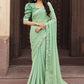 Trendy Saree Chiffon Green Embroidered Saree