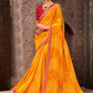 Trendy Saree Chiffon Yellow Bandhej Saree