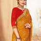 Classic Chiffon Yellow Weaving Saree