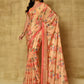 Designer Chinon Yellow Digital Print Saree