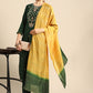 Salwar Suit Chinon Green Embroidered Salwar Kameez