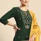 Salwar Suit Chinon Green Embroidered Salwar Kameez
