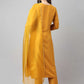 Salwar Suit Chinon Mustard Embroidered Salwar Kameez
