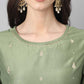 Salwar Suit Chinon Green Embroidered Salwar Kameez