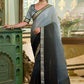 Classic Chinon Crush Grey Embroidered Saree