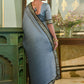 Classic Chinon Crush Grey Embroidered Saree