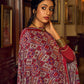 Salwar Suit Chinon Maroon Embroidered Salwar Kameez