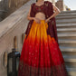 Lehenga Choli Chinon Silk Multi Colour Mirror Lehenga Choli