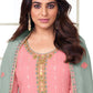 Salwar Suit Chinon Pink Embroidered Salwar Kameez