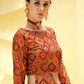 Readymade Lehenga Choli Chinon Silk Multi Colour Embroidered Lehenga Choli