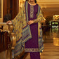 Pakistani Salwar Suit Chinon Purple Embroidered Salwar Kameez