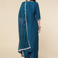 Trendy Suit Chinon Teal Embroidered Salwar Kameez