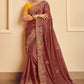 Classic Silk Brown Patch Border Saree