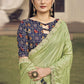 Classic Silk Green Embroidered Saree