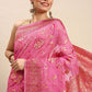 Classic Soft Cotton Pink Weaving Saree